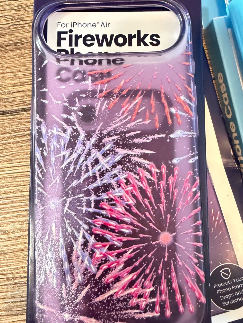 Fireworks Pattern Phone Case for iPhone Air — Purple & Pink